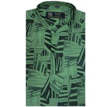 Print Green Shirt : Party