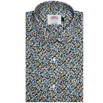 Print Blue Shirt : Ditto