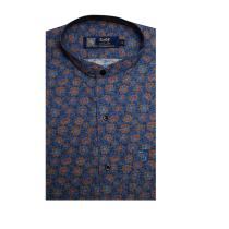 Print Dark Blue Shirt : Party