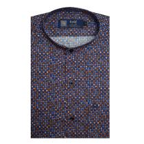 Print Blue Shirt : Party