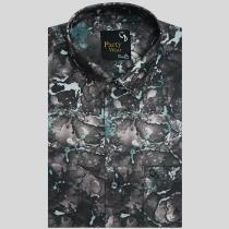 Print Gray Shirt : Party