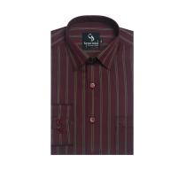 Stripes Maroon Shirt : Business