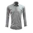 Self Design Light Gray Shirt : Business