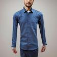 Embroidered Blue Shirt : Ditto