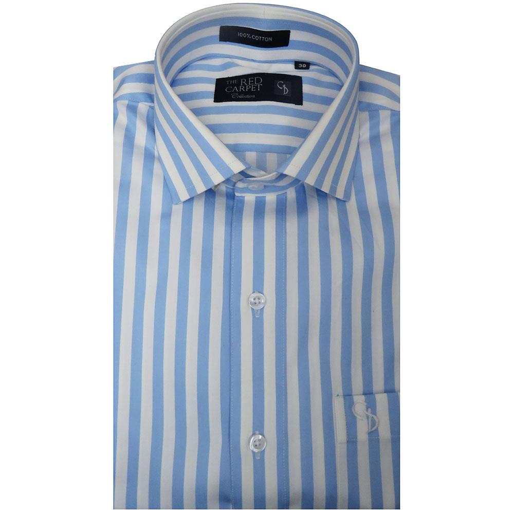 Charaghdin.com - Stripes Blue Shirt