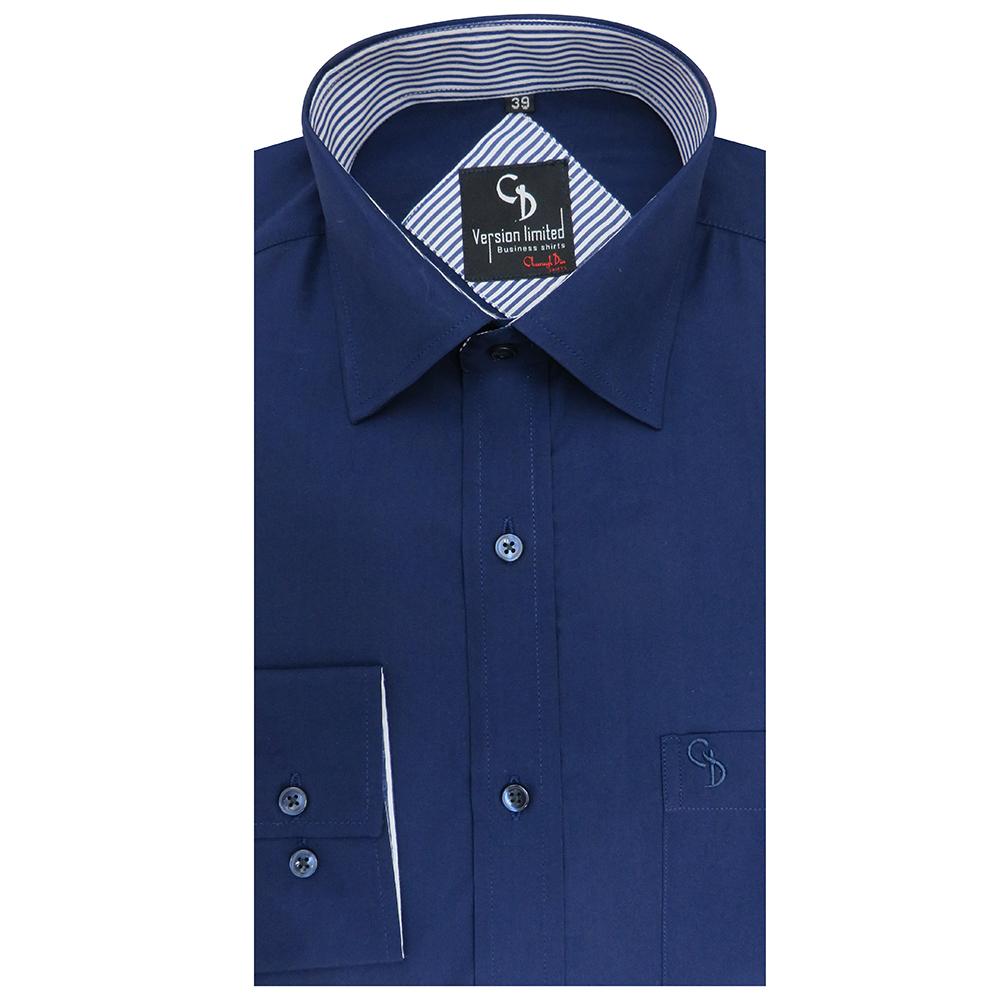 Charaghdin.com - Plain Navy Blue Shirt